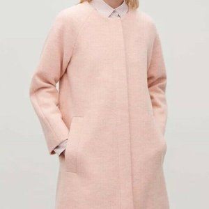 COS pale Pink Wool Coat Jacket parka designer